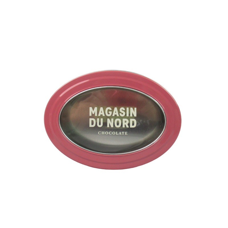 Oval Tin box with window